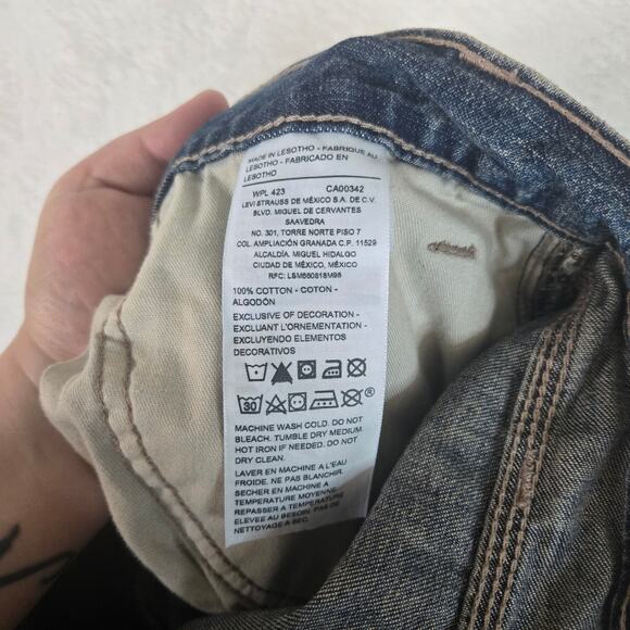 Levi Straus Signature Carpenter Jeans Mens 38x30 Baggy Pants 0710 - Picture 9 of 11